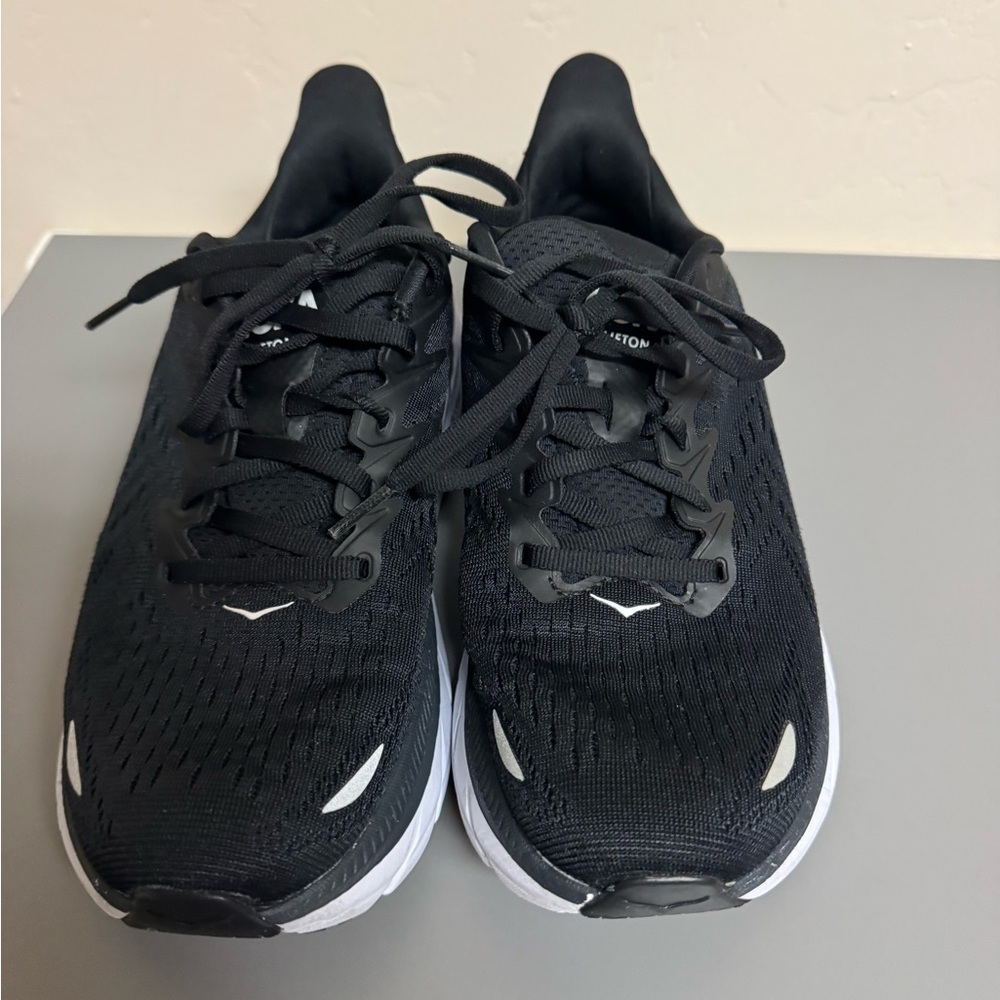 Hoka Black and White Sneakers